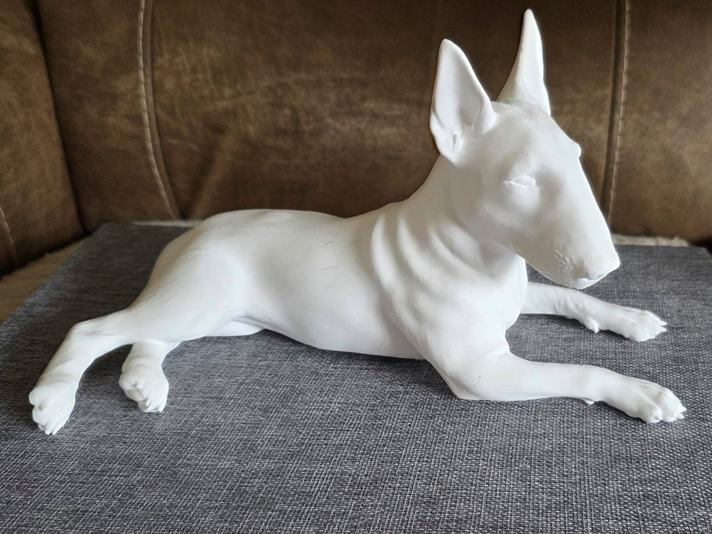 Example unpainted English Bull Terrier 3D pet model