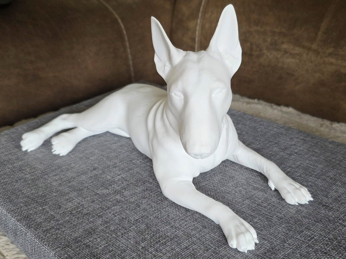 Example unpainted English Bull Terrier 3D pet model