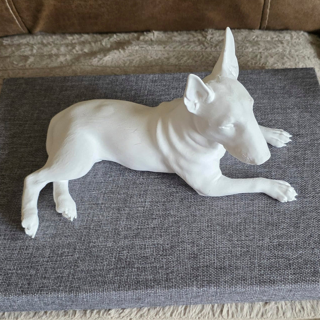Example unpainted English Bull Terrier 3D pet model