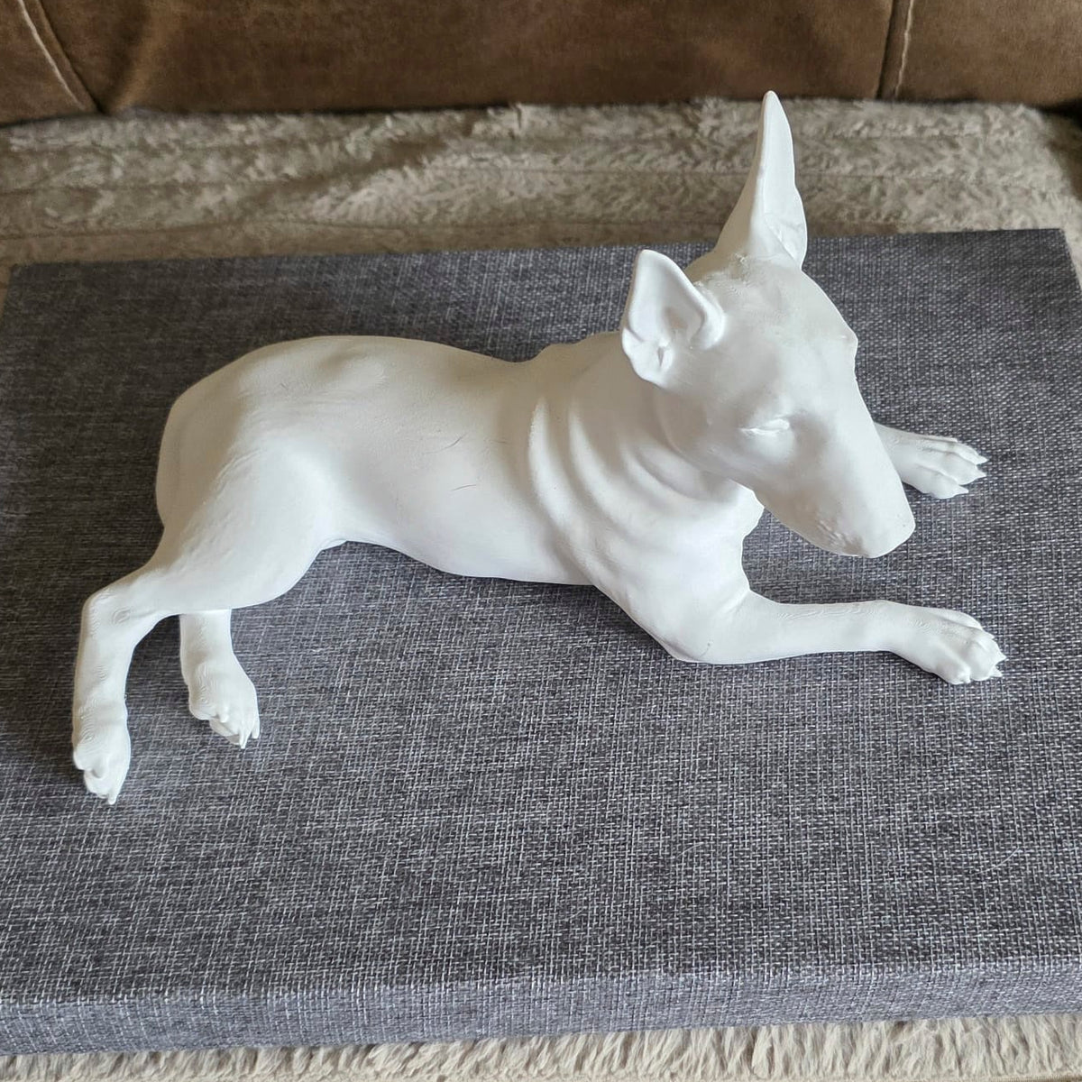 Example unpainted English Bull Terrier 3D pet model
